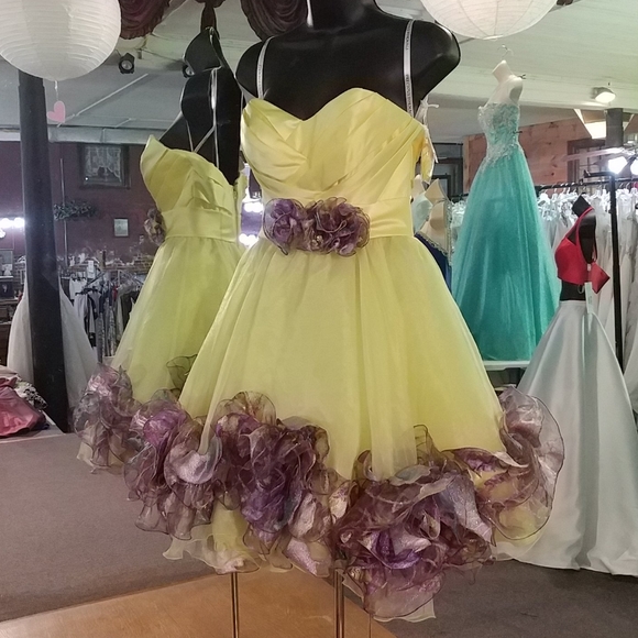 Precious Formals Dresses & Skirts - Precious Formals Yellow Dress